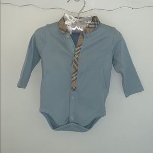 Burberry baby blue onesie